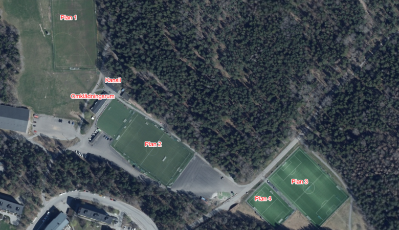 Fotbollsplanerna på Edsbergs sportfält