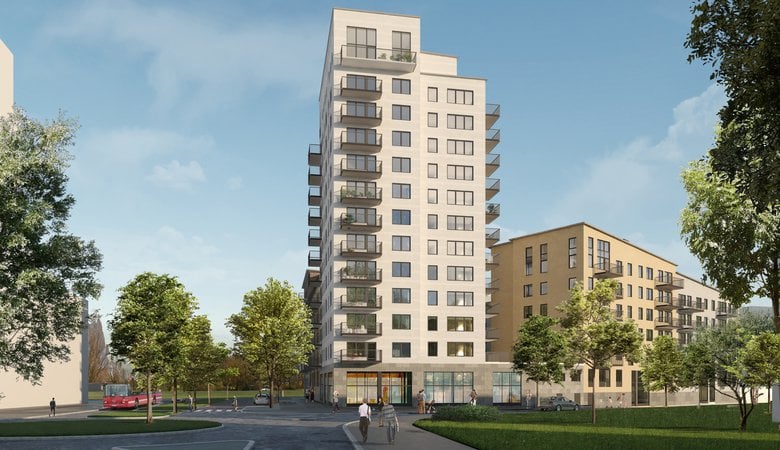 Illustrationsbild Malmplan, sedd från Malmvägen.